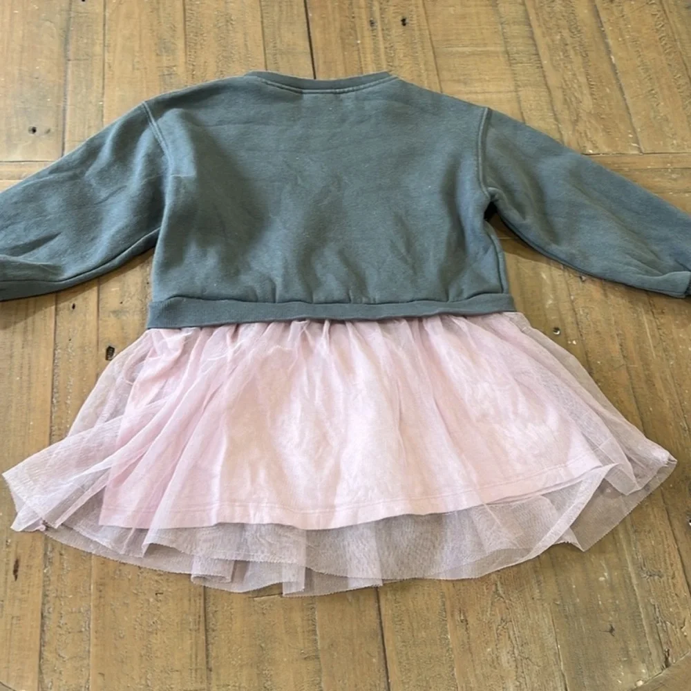 Zara Barbie tulle sweatshirt dress